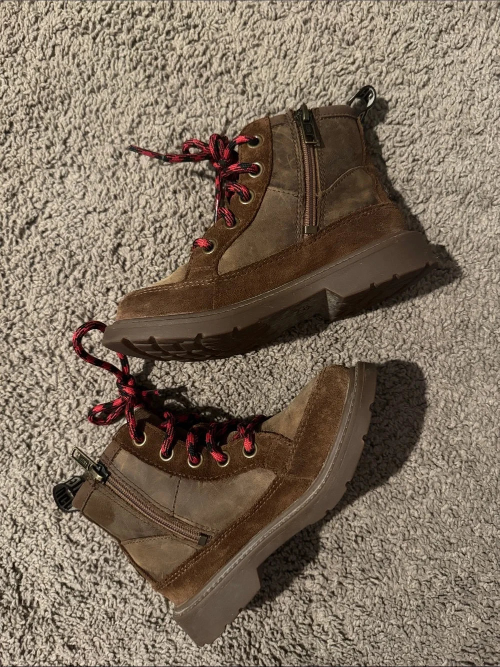 UGGS Kids Brown Lace-Up Boots